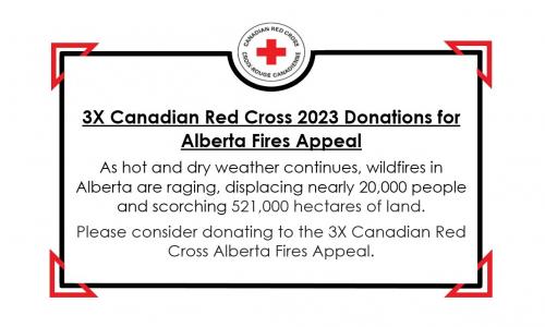 Alberta Wildfires 2023 - Red Cross Donations