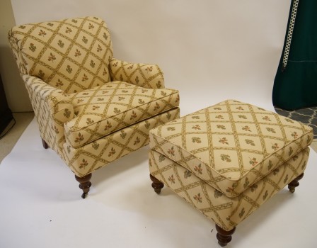 Chair and Ottoman Together 