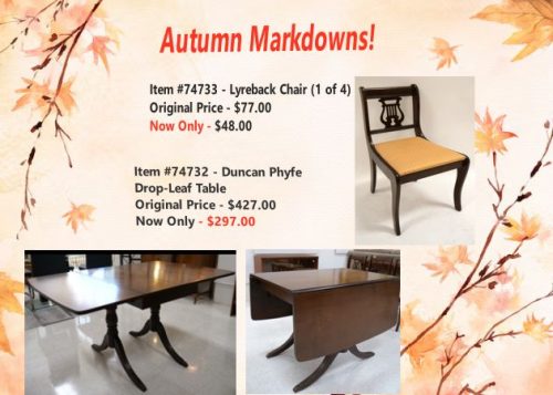 Autumn Markdowns