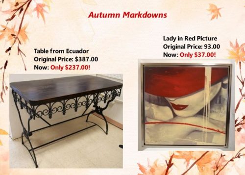 Autumn Markdowns 