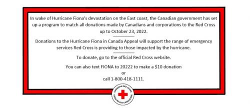 Hurricane Fiona Red Cross