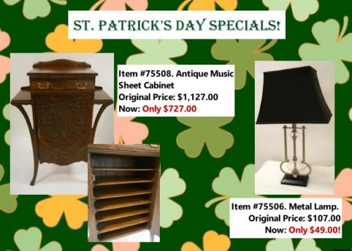 St Patrick's Day Specials! 