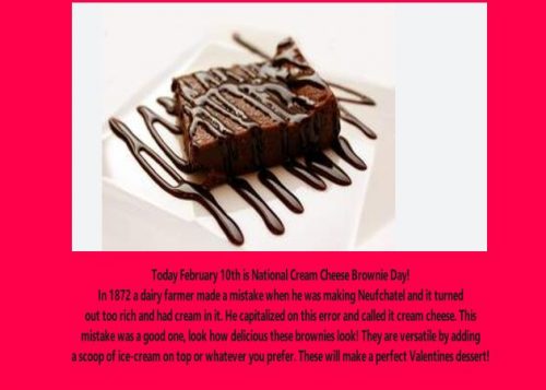 National Cream Cheese Brownie Day