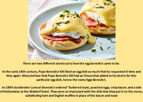 National Egg Benedict Day!