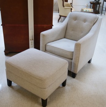 Chair and Ottoman Together 