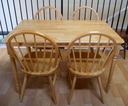 Table and Chairs Together 