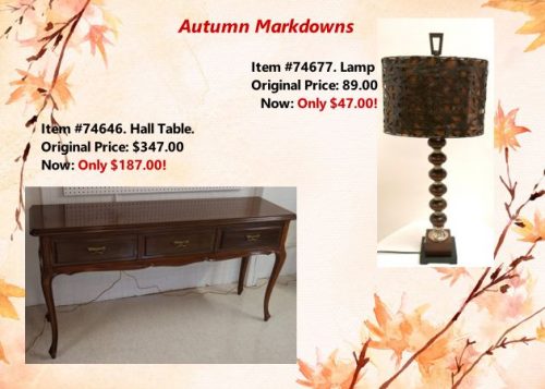 Autumn Markdowns