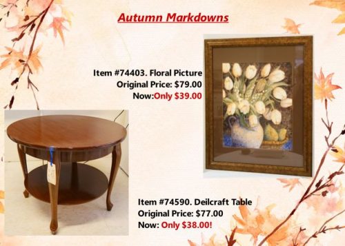Autumn Markdowns