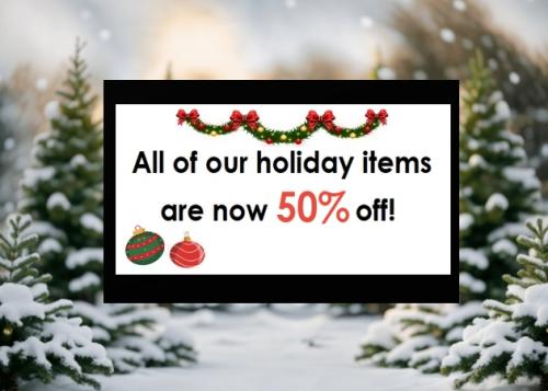 50% off Christmas Decor! 