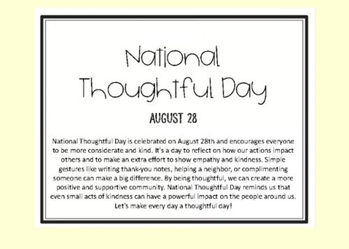 National Thoughtful Day