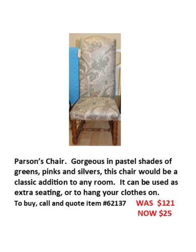 Item #62317  Parson's Chair